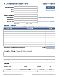 Thumbnail - PTA Reimbursement Form