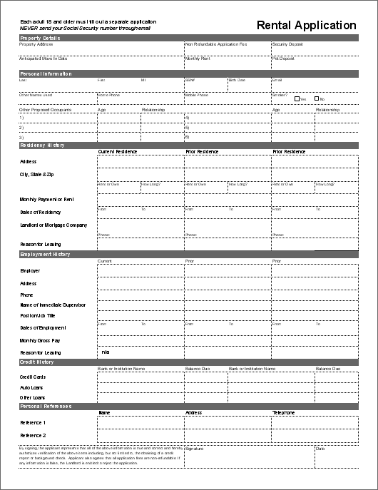 Home Rental Agreement Template Word PDF Template