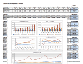 Thumbnail - Sales Forecast Template