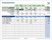 Vignette - Tracker d'objectif d'épargne pour Excel