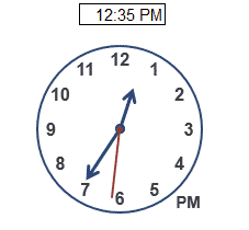 Reloj analógico en Excel