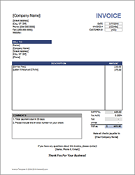 Thumbnail - Service Invoice Template