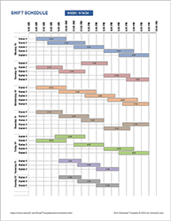 Thumbnail - Shift Schedule Template