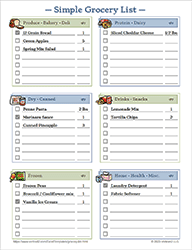 Thumbnail - Grocery List Template