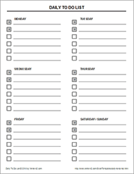 Thumbnail - Daily To Do List