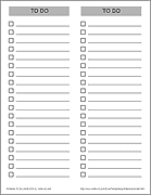 printable to do list