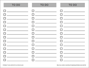 Thumbnail - Simple Printable To Do List