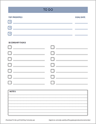 Thumbnail - Prioritized To Do List