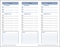 daily to do list template for word