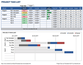 Thumbnail - Task List with Gantt Chart