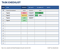 Task List Template Pdf