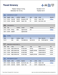Thumbnail - Travel Itinerary Template