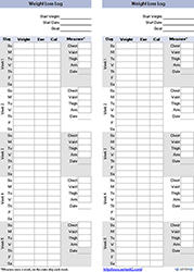 Thumbnail - Weight Loss Log