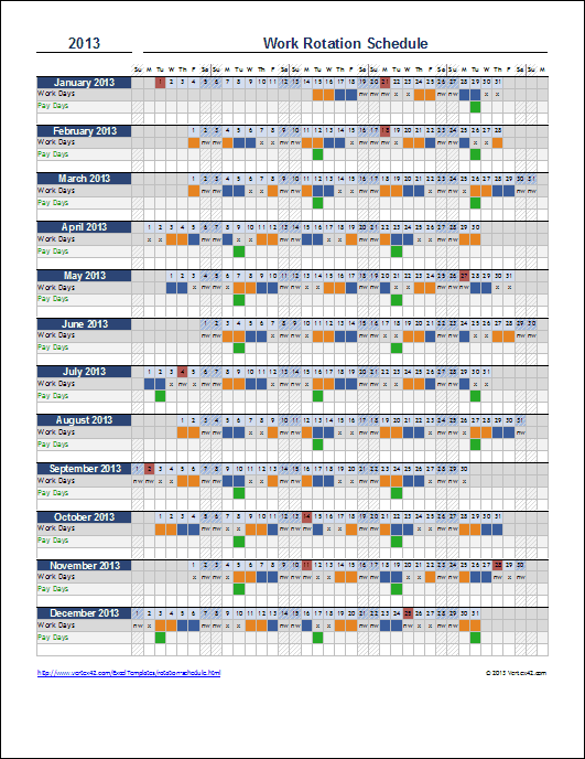 Excel Employee Schedule Template