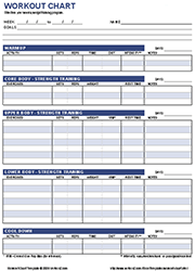 Thumbnail - Workout Chart Template