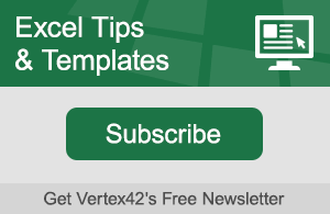 Excel Tips and Templates Newsletter - Subscribe