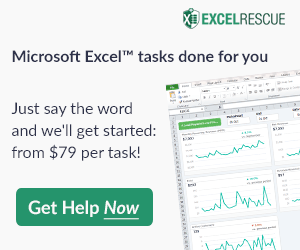 ExcelRescue - A Vertex42-Approved Excel Consultant