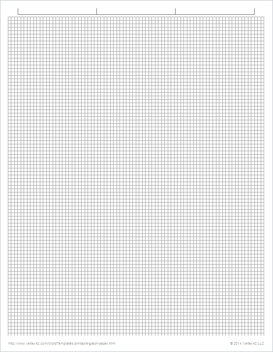 Printable 1/10 Inch Graph Paper PDF