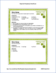 Thumbnail - Recipe Card Templates