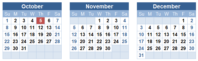 Highlighting TODAY in a Calendar Using Conditional Formatting