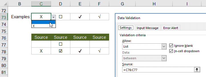 create drop downs in excel