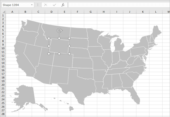 Separate Shapes for USA States