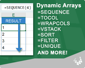 Dynamic Arrays in Excel