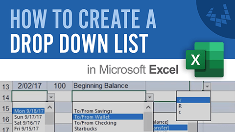 Learn how to create a simple drop-down list in Excel