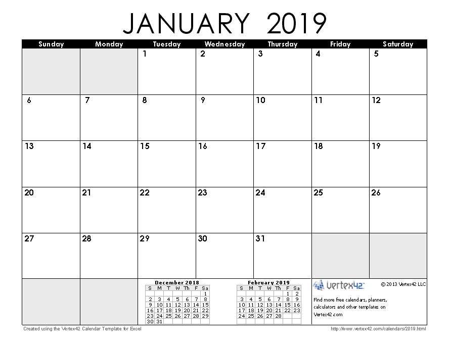 january 2019 declutter calendar