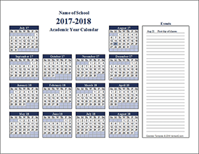Thumbnail - Academic Year Calendar