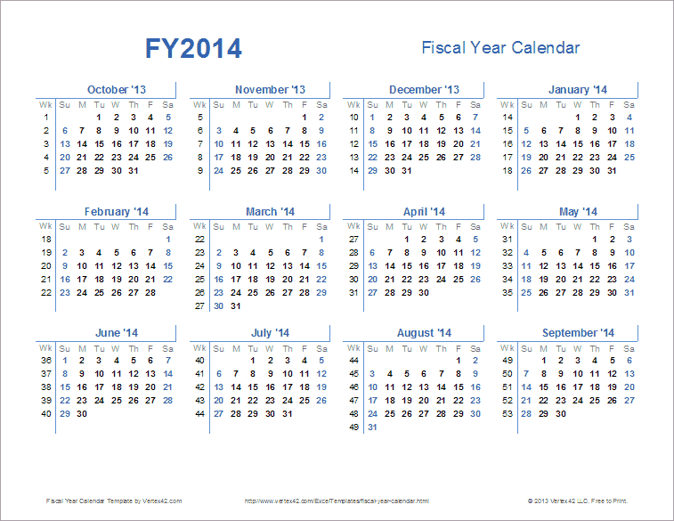 Printable Fiscal Year Calendar 2021 Shop prabhusteels