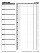 Printable homework schedule