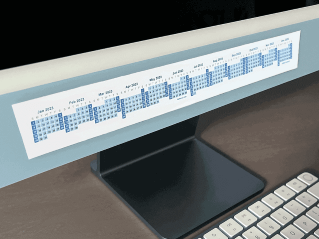 Monitor Calendar Strip Example