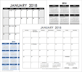 free printable monthly 2018 calendar large boxes