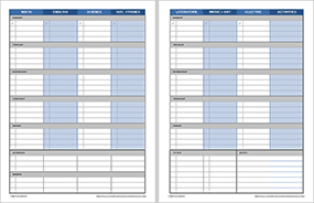 Thumbnail - Weekly Student Planner - by Subject