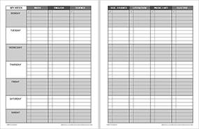 Thumbnail - Weekly Student Planner