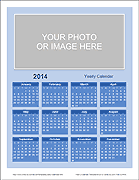 Yearly Photo Calendar (Bold theme)