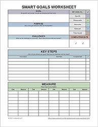 Thumbnail - SMART Goals Worksheet