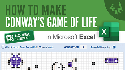 Video: Make Conway's Game of Life in Excel